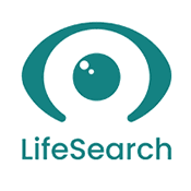 LifeSearch logo in teal on white background