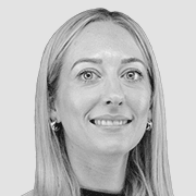 Samantha Warner headshot in black and white
